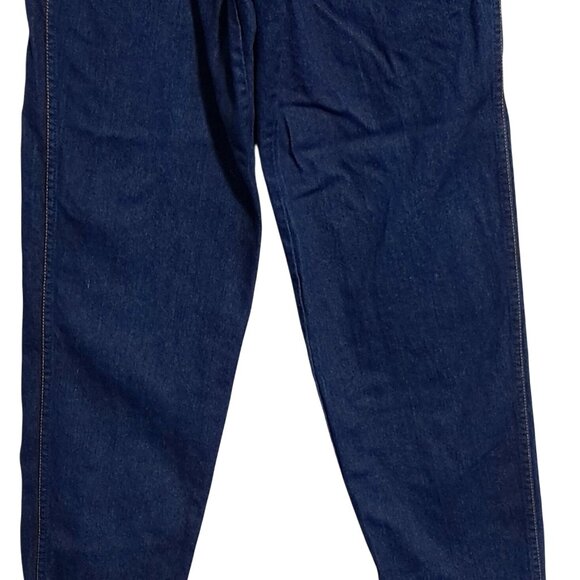 Vintage 1980 Britannia Jeans Size 18 High Rise Waisted Indigo Blue Denim - Picture 6 of 10